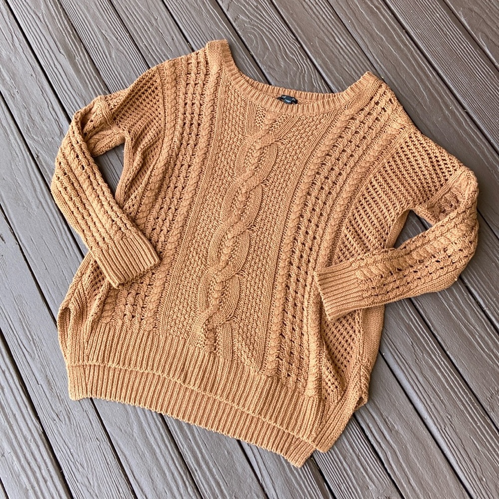 Express Brown Chunky Sweater